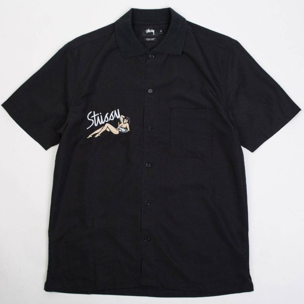 Stussy Garage Knit Collar Shirt (Streetwear)